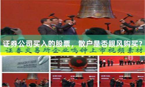 证券公司买入的股票，散户是否跟风购买？